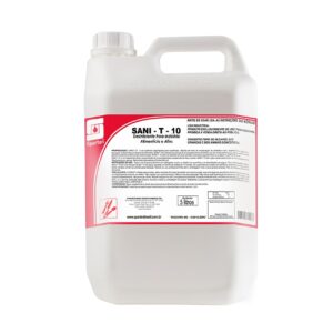 Sanit-T-10 - Desinfetante à Base de Quaternário de Amônio para Áreas de Processamento de Alimentos - 5L - Spartan Brasil
