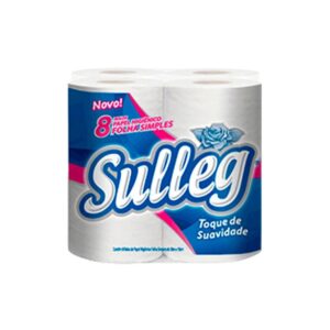 Papel Higiênico Sulleg Folha simples 8 rolos 30M