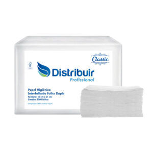 Papel Higiênico Interfolhado 8000 Folhas Distribuir Profissional Folha Dupla